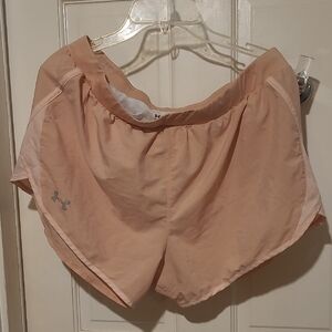 Under Armour Light Peach Running Shorts